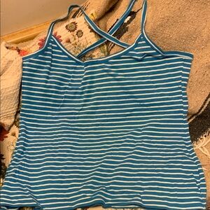 Old Navy size XL Blue and White Striped Women's Top